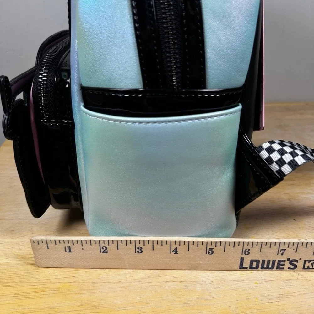 Loungefly Sanrio My Melody Tokyo Speed Mini Backpack‎ Iridescent Blue Race Car